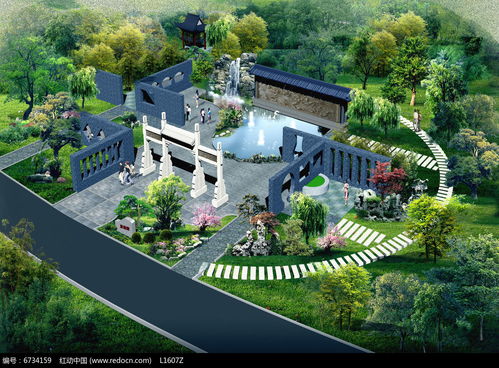 公园景观设计效果图PSD素材 园林景观设计的数字化利器
